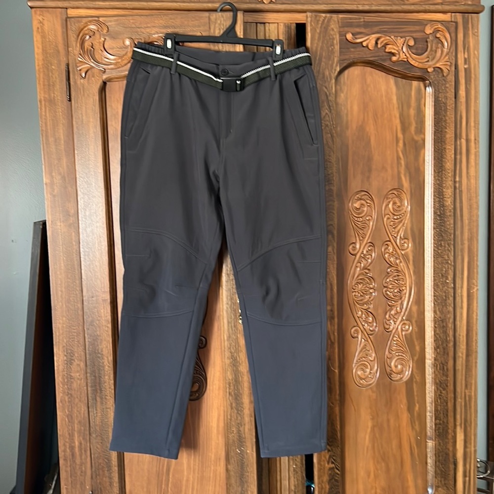 Waterproof Fleece Lined Pants, Grey. 34 W x 30 L, Unisex